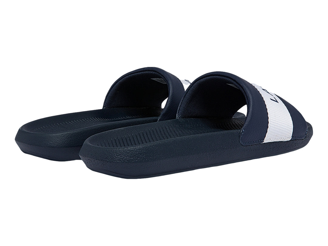 Sandalias Lacoste Croco Slide Azul Marino para Hombre