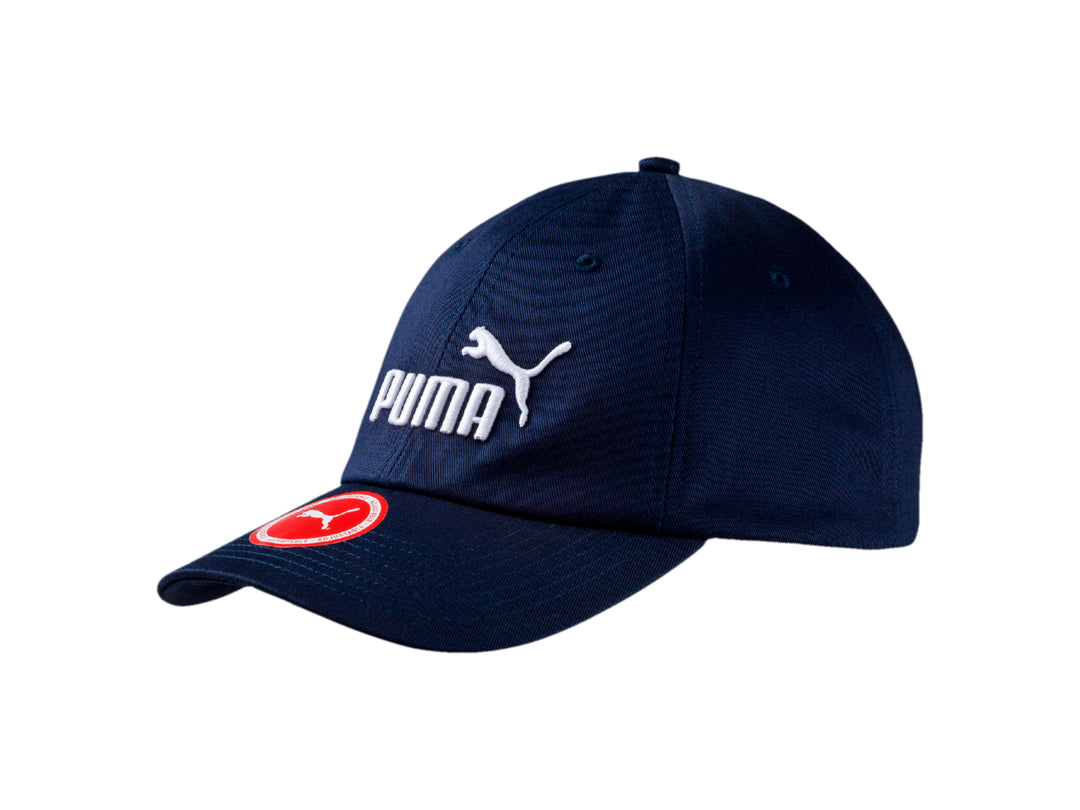 Gorra PUMA ESS CAP KIDS en color azul marino con logotipo blanco frontal.