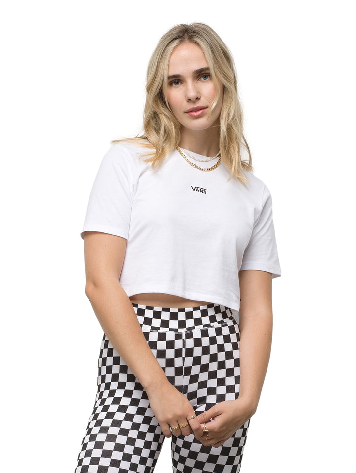 Playera Vans Flying V Crew Tee Blanca para Mujer