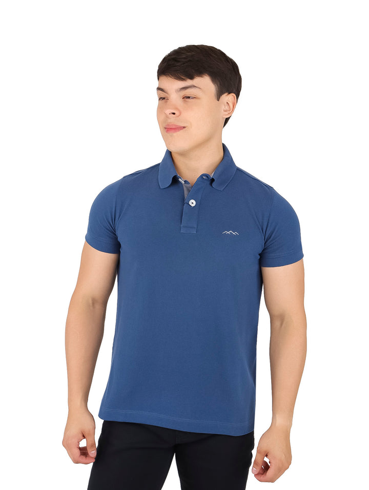 Playera Polo White Peak Color Acero para Hombre
