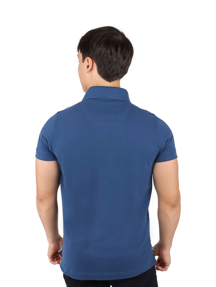 Playera Polo White Peak Color Acero para Hombre