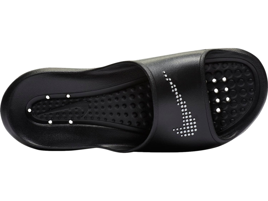 Sandalia Nike Victori One Shower Slide para mujer en color negro.