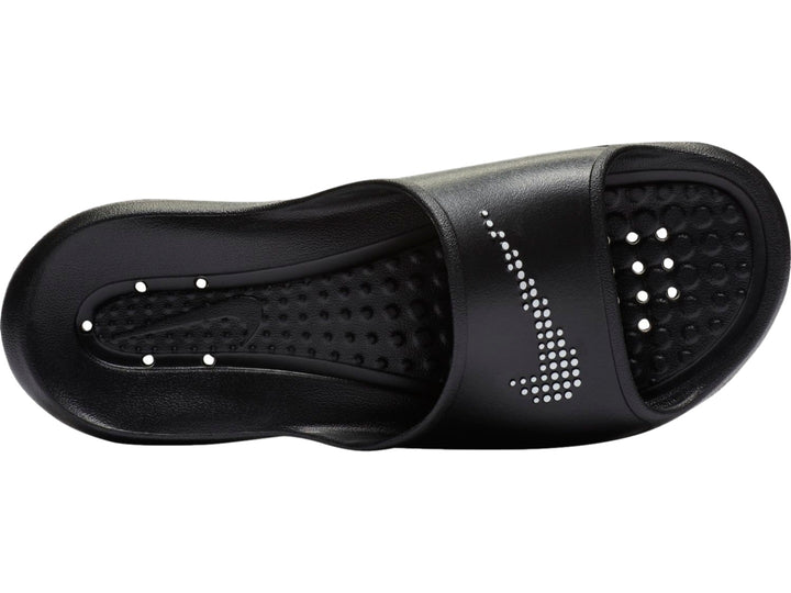 Sandalia Nike Victori One Shower Slide para mujer en color negro.