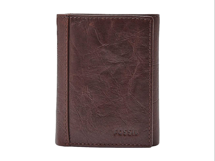 Cartera Fossil de Cuero Café para Hombre