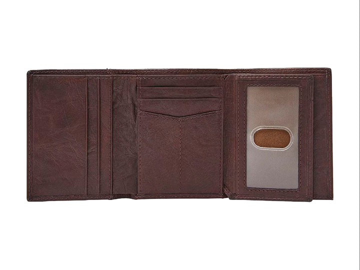 Cartera Fossil de Cuero Café para Hombre