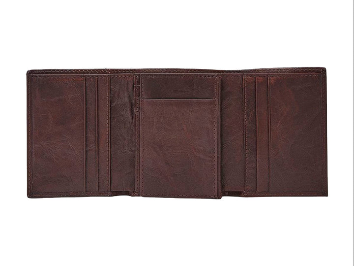 Cartera Fossil de Cuero Café para Hombre
