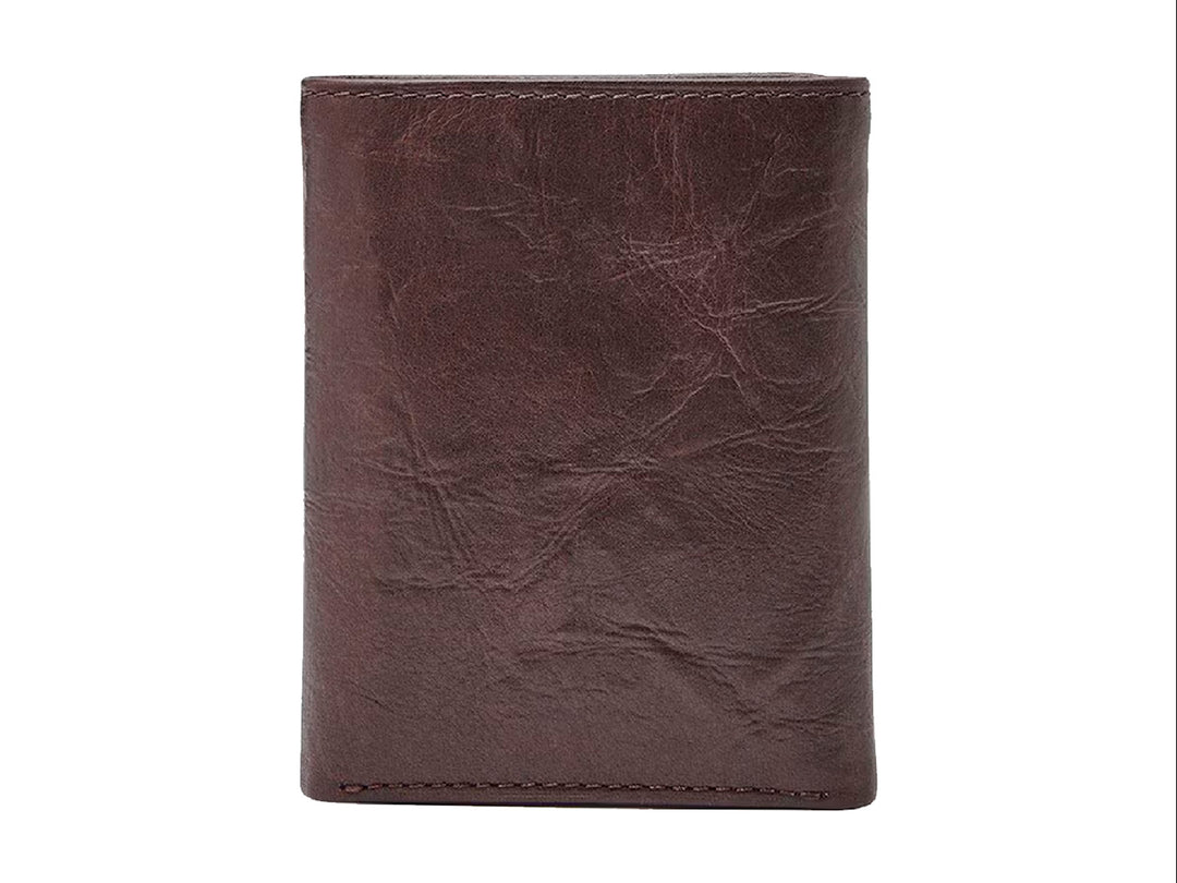 Cartera Fossil de Cuero Café para Hombre