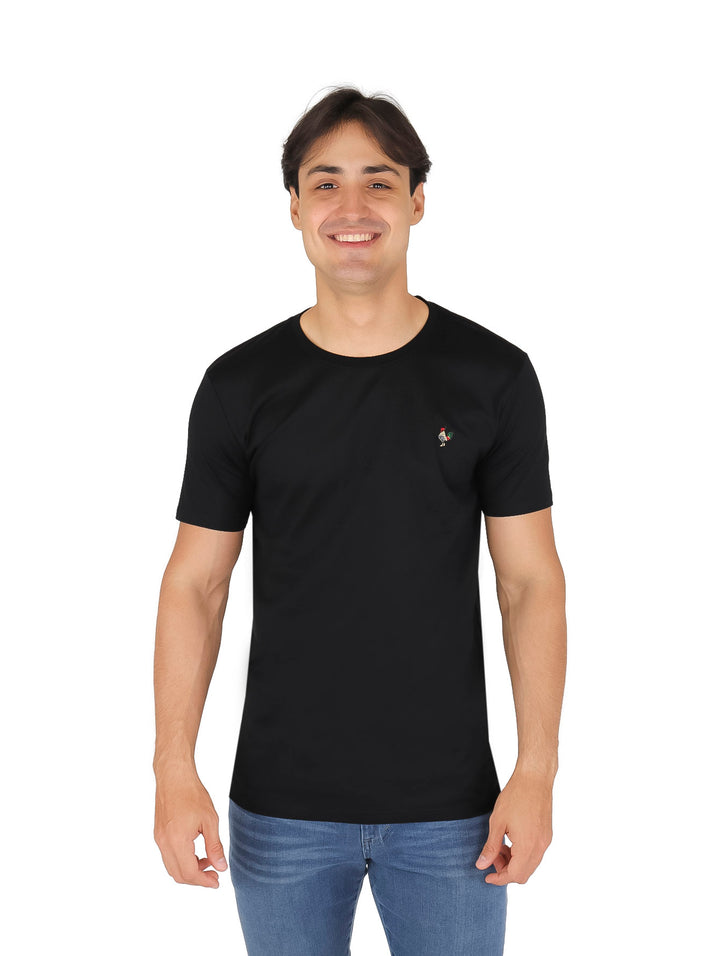 Playera Platini Manga Corta Color Negro