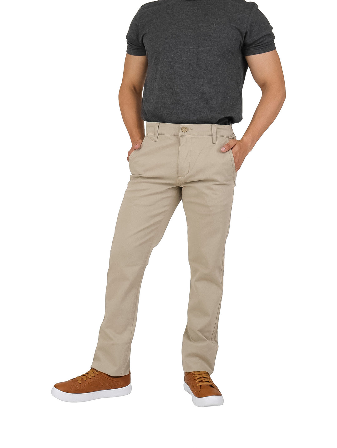 Pantalón de Gabardina OGGI Chinos 900 Movin Color Khaki