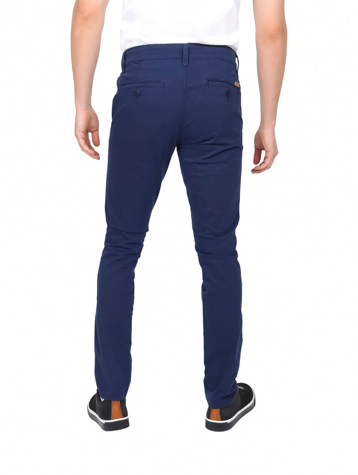 Pantalón OGGI Chinos Slim Fit Gabardina Azul Marino