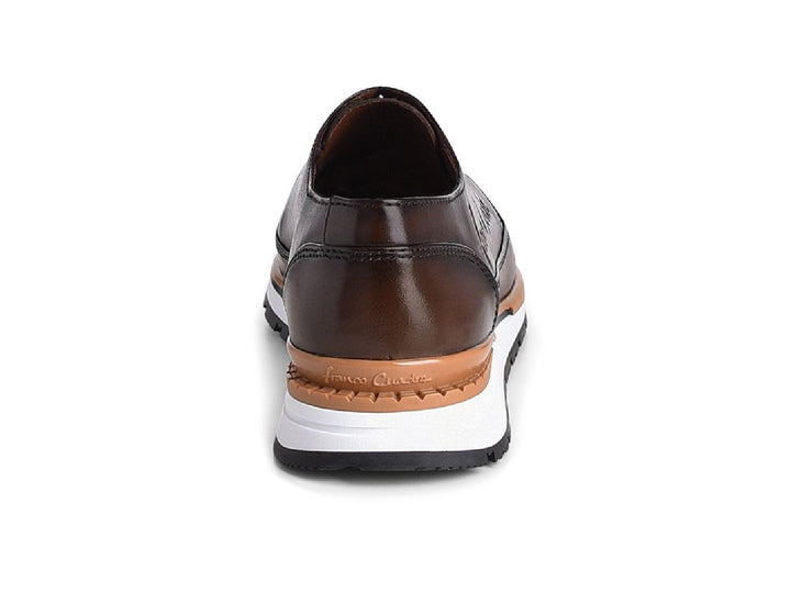 Zapatos Cuadra de Piel de Caimán Café para Hombre