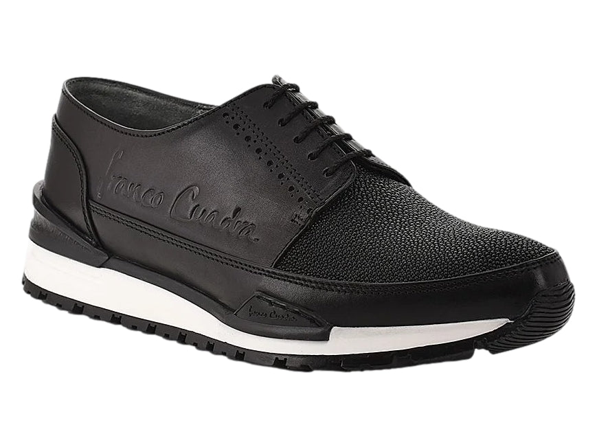 Tenis Cuadra de Mantarraya Negro para Hombre