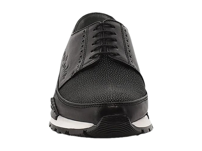 Tenis Cuadra de Mantarraya Negro para Hombre
