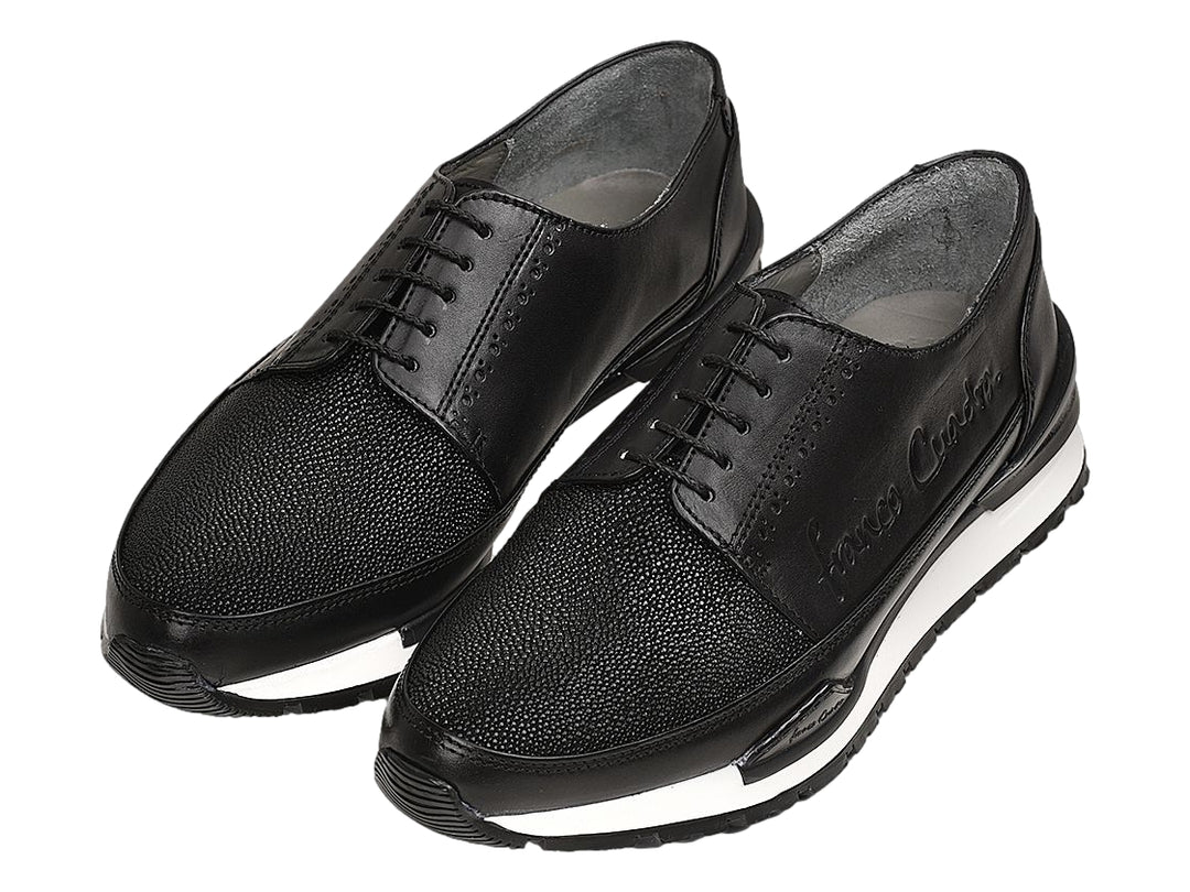 Tenis Cuadra de Mantarraya Negro para Hombre