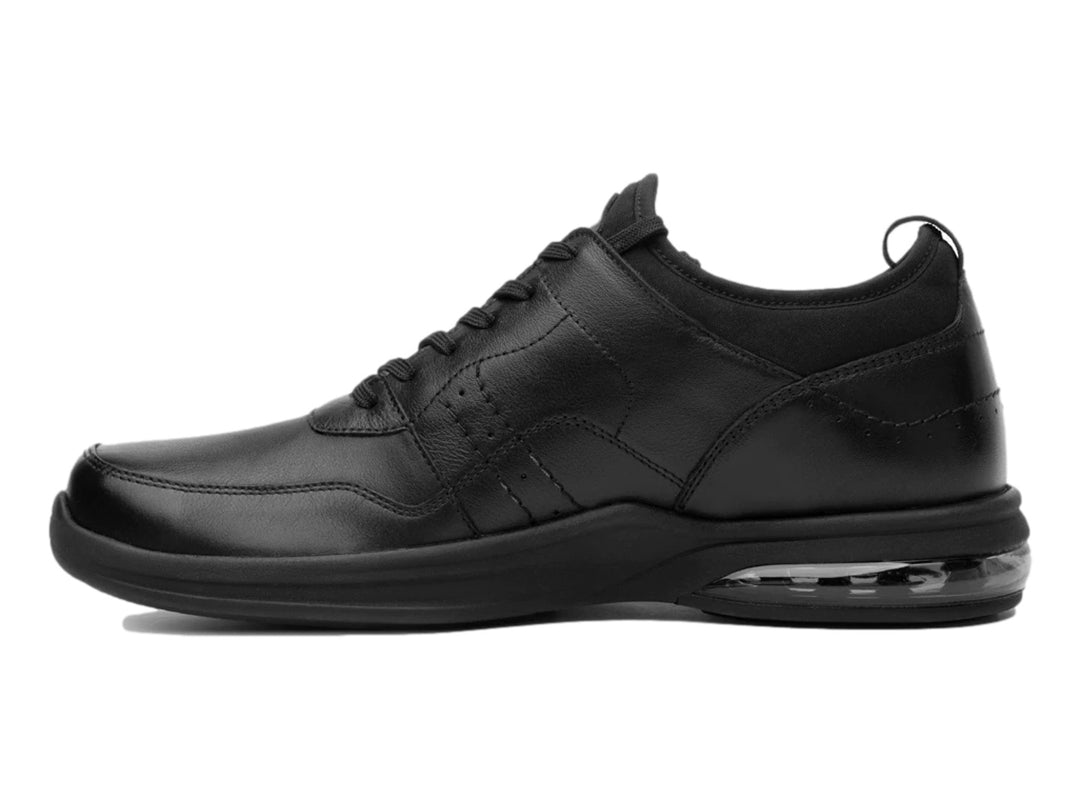 Zapato casual Flexi para hombre en color negro con suela amortiguada