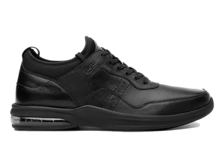 Zapato casual Flexi para hombre en color negro con suela amortiguada