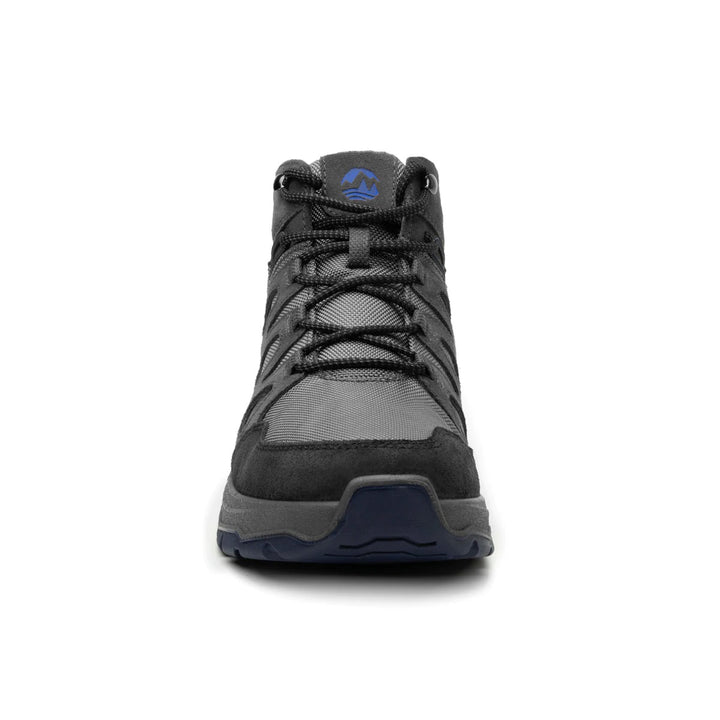 Botas deportivas Flexi Frey para hombre en color gris con detalles en azul y suela robusta.