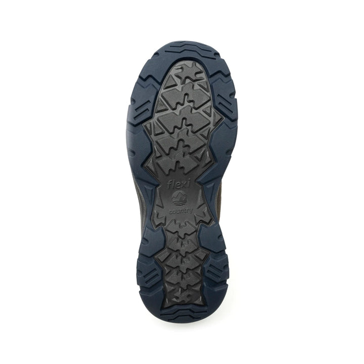 Botas deportivas Flexi Frey para hombre en color gris con detalles en azul y suela robusta.