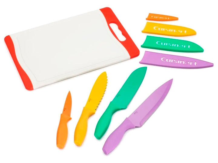 Set de Cuchillos con Tabla Cuisinart Multicolor 9 Piezas