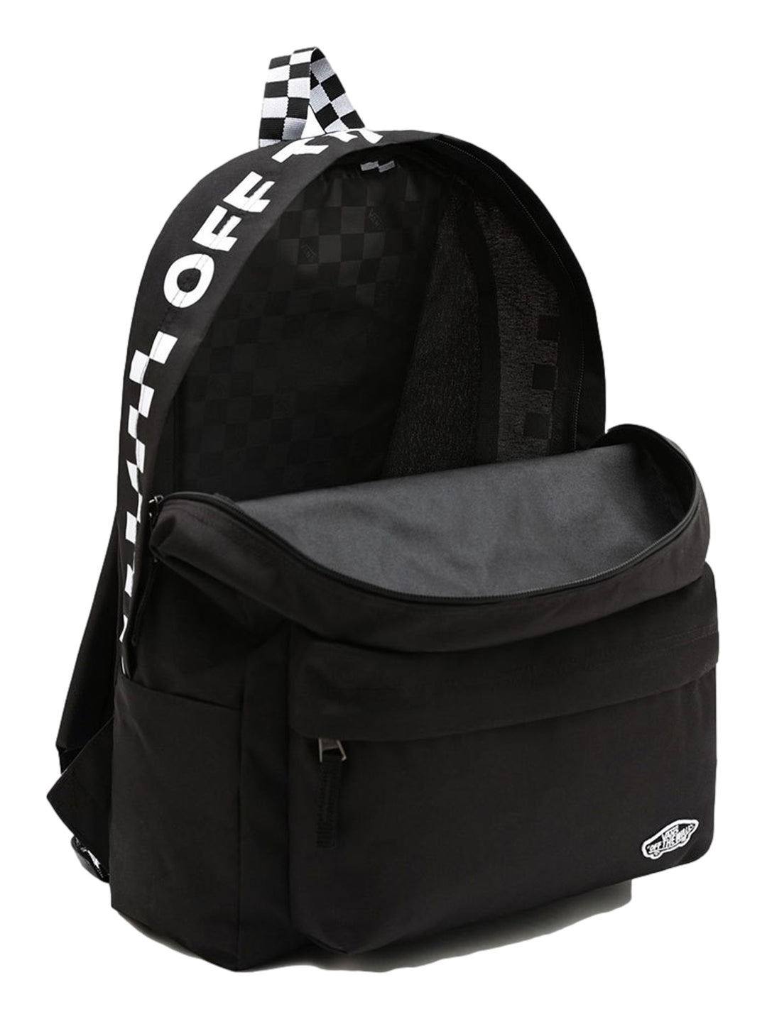 Mochila Vans Street Sport Real Negro con Blanco Checkerboard