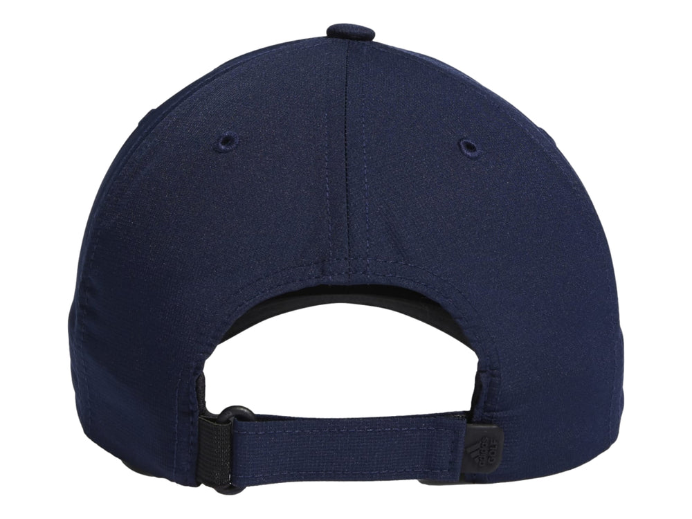 Gorra deportiva Adidas de color azul marino con visera curva.