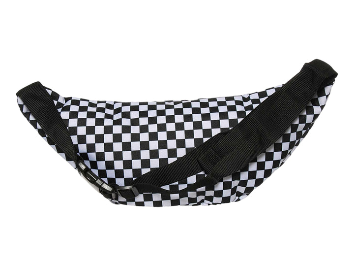 Cangurera Vans Ward Cross Body Negro con Cuadros Blancos