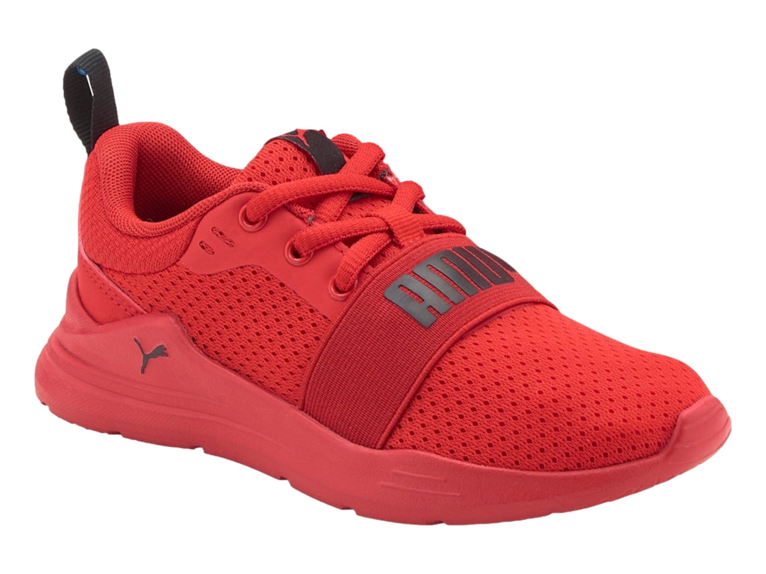 Tenis PUMA Wired Run Rojo para Nino
