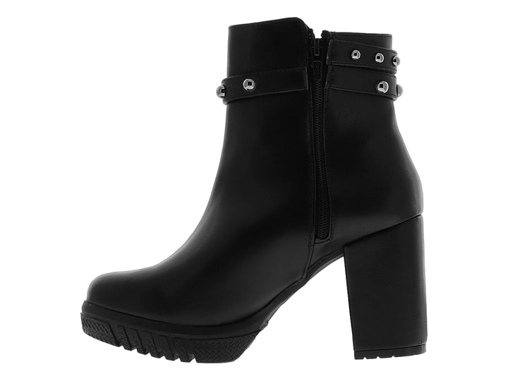 Botines Luna Rosa Negro para Mujer