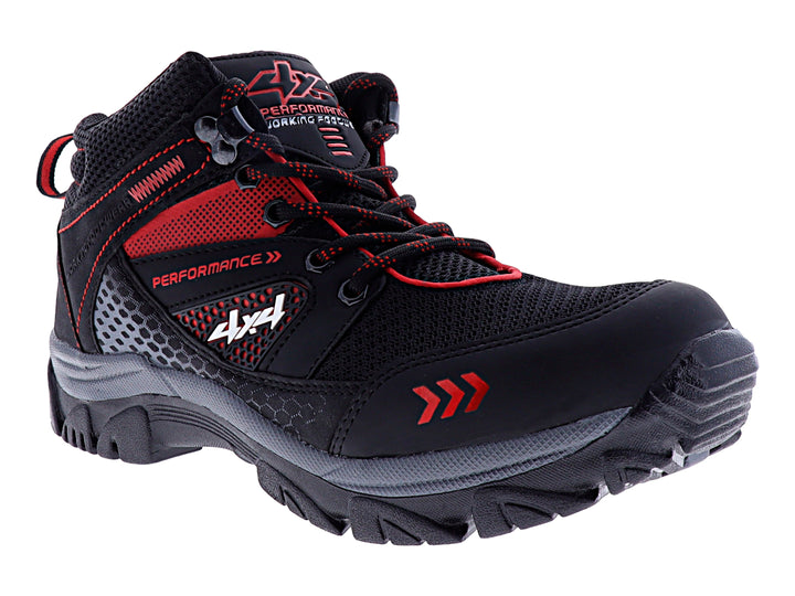 Botas 4X4 Negro con Rojo para Hombre