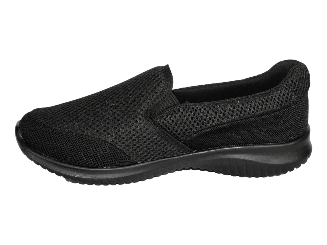 Tenis ALTERNO modelo 700 en color negro, estilo slip-on con tejido transpirable y suela cómoda.