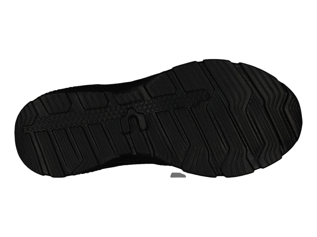 Tenis deportivo Charly color negro con tejido de malla y suela texturizada.