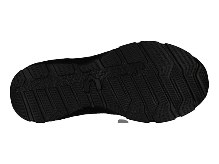 Tenis deportivo Charly color negro con tejido de malla y suela texturizada.