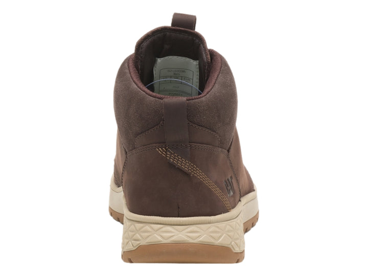 Botas Caterpillar Zeke para hombre en color café con suela beige y acabado mate.