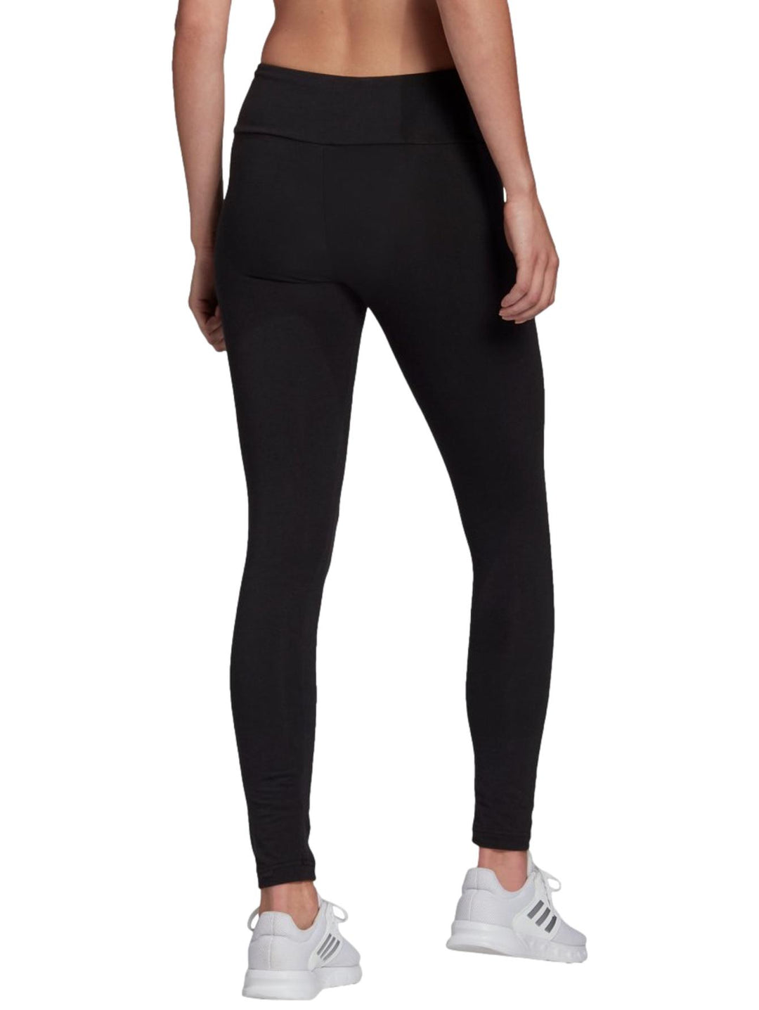 Mallas Adidas W Lin Leg Negro con Blanco
