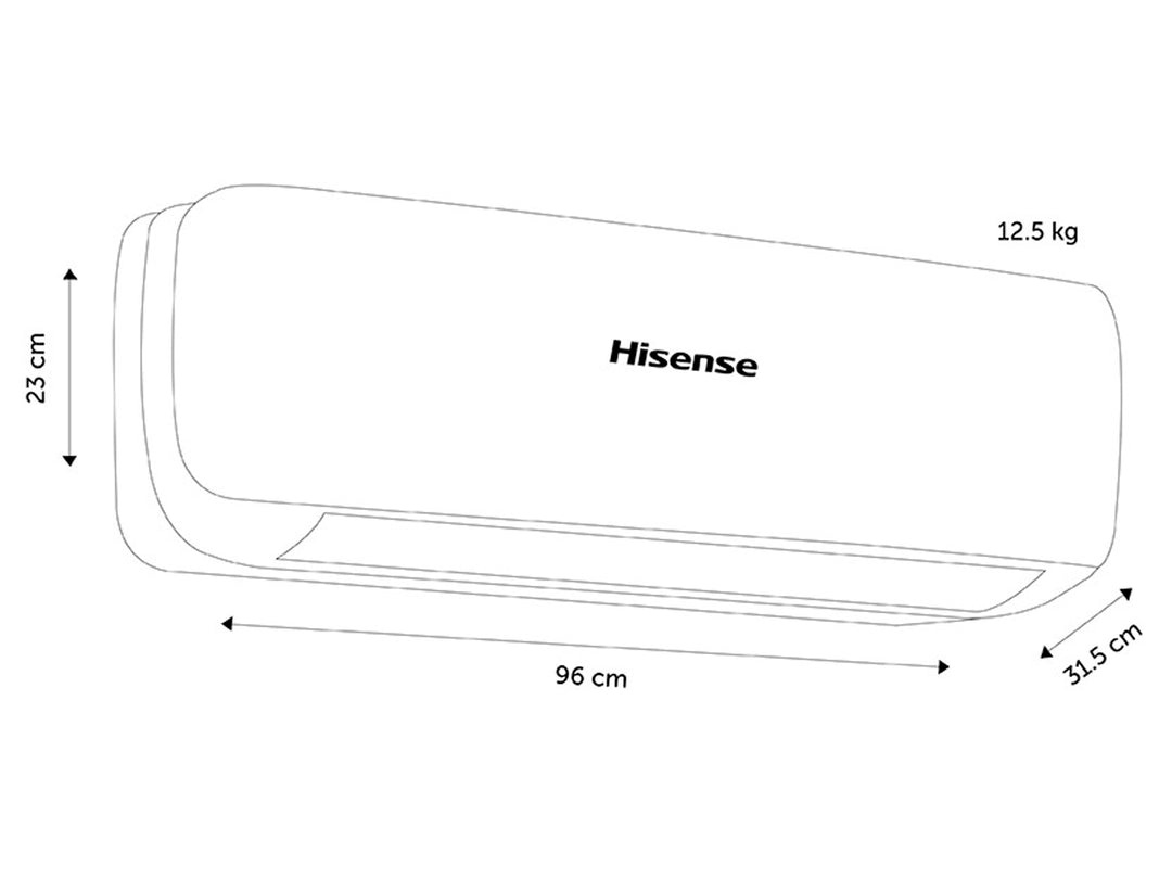 Aire Acondicionado Minisplit Hisense Blanco 1.5 Toneladas