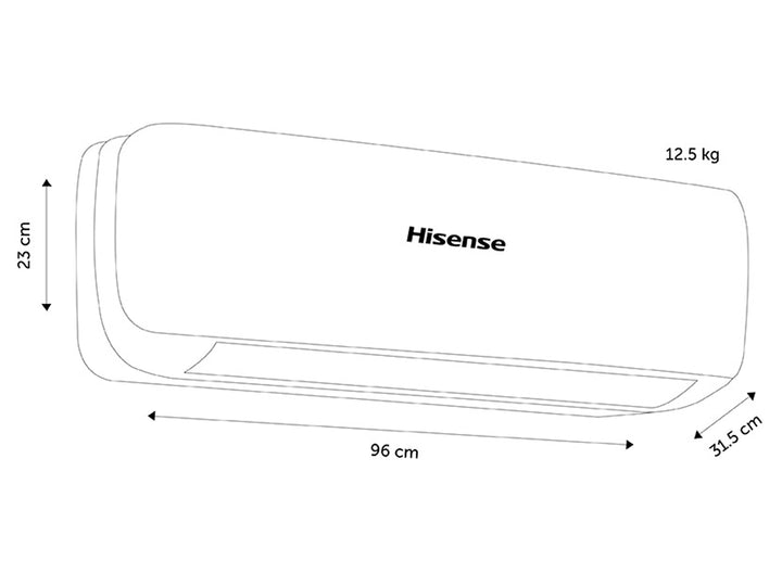 Aire Acondicionado Minisplit Hisense Blanco 1.5 Toneladas