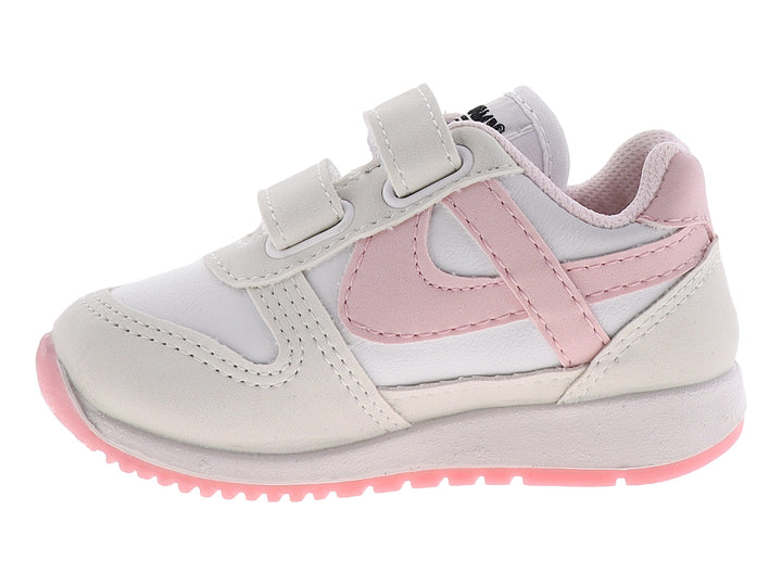 Tenis Panam Blanco y Rosa para Niña