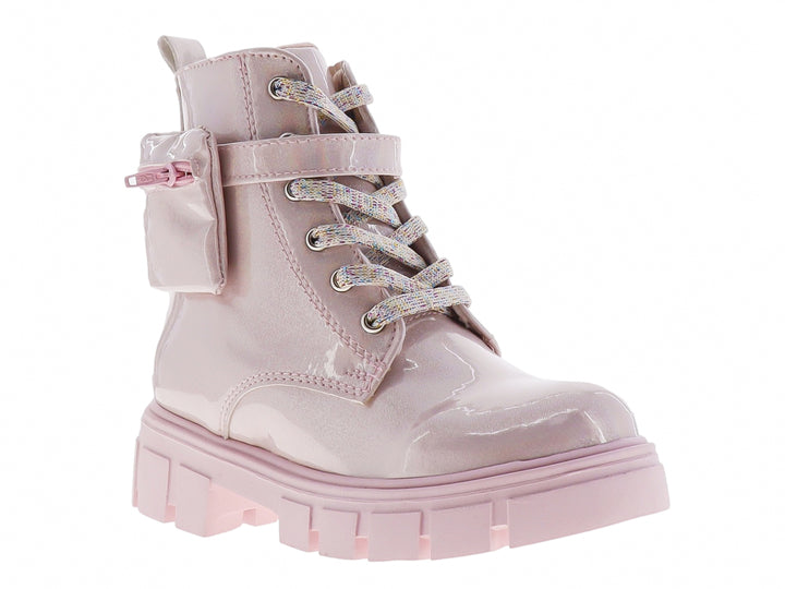Botas Miroslava Rosa Pastel de Charol para Nina