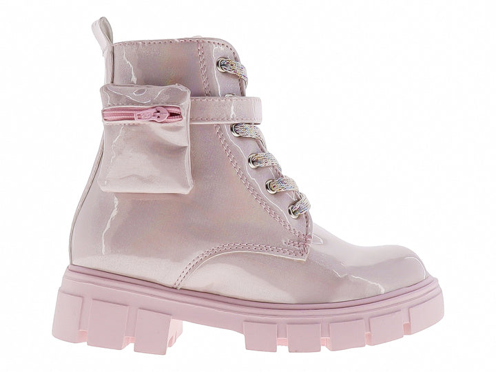 Botas Miroslava Rosa Pastel de Charol para Nina