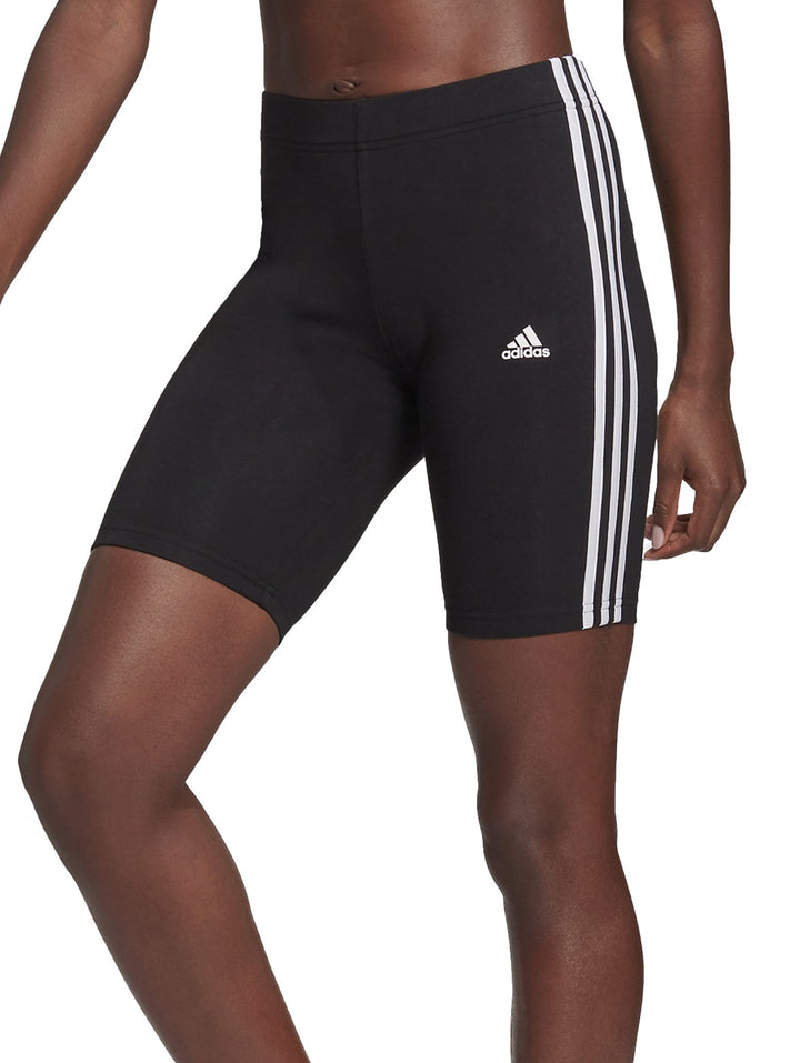 Short Adidas 3 Franjas Negro y Blanco para Mujer
