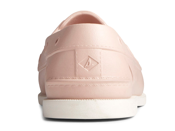 Zapato plano Sperry modelo A/O Float en color blush con perforaciones laterales y superiores y suela blanca.