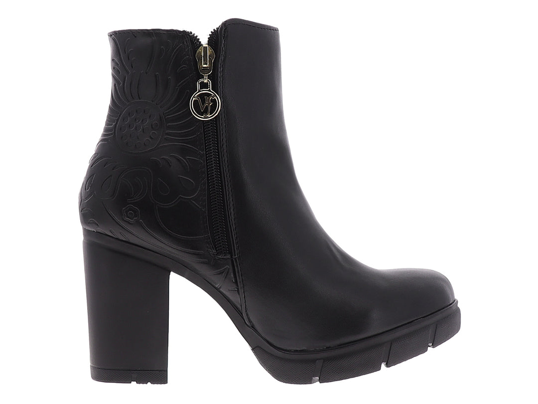 Botines VIFRA Cleveland Floral Negro para Mujer