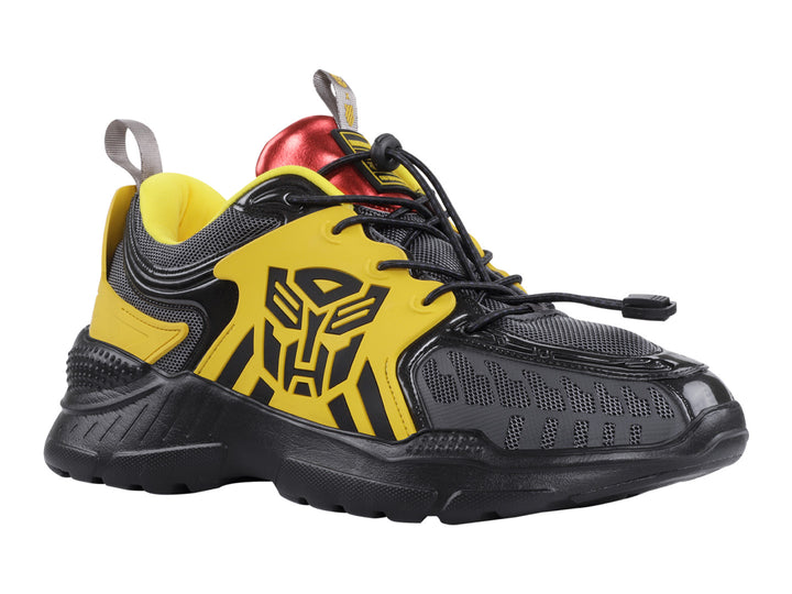 Tenis K-Swiss Hype TF para hombre en colores negro y amarillo con detalles rojos y suela robusta.