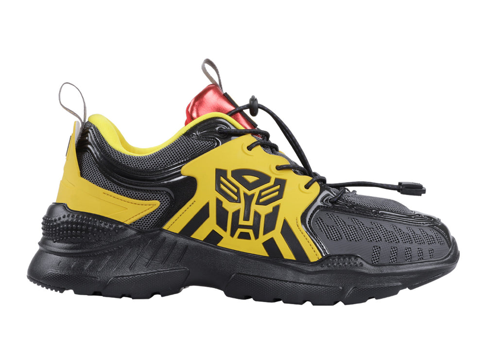 Tenis K-Swiss Hype TF para hombre en colores negro y amarillo con detalles rojos y suela robusta.