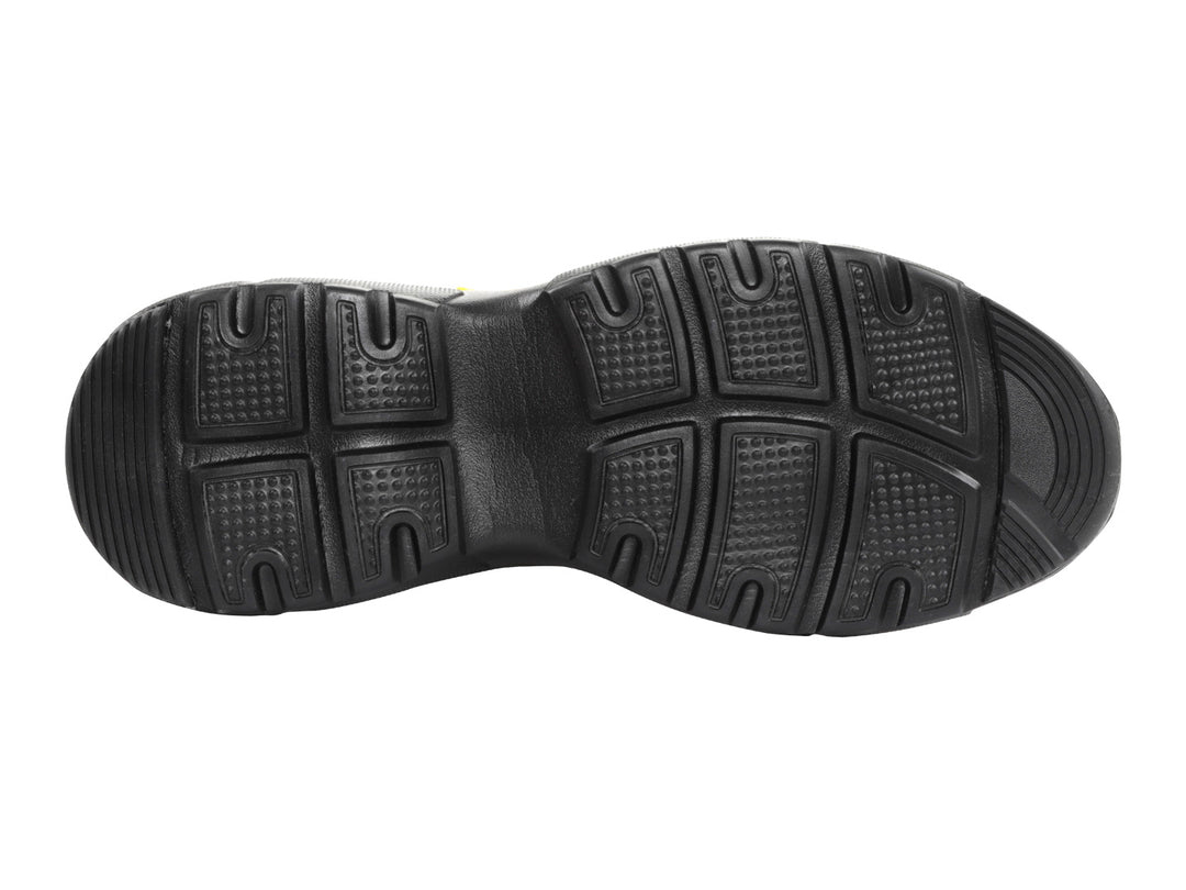 Tenis K-Swiss Hype TF para hombre en colores negro y amarillo con detalles rojos y suela robusta.