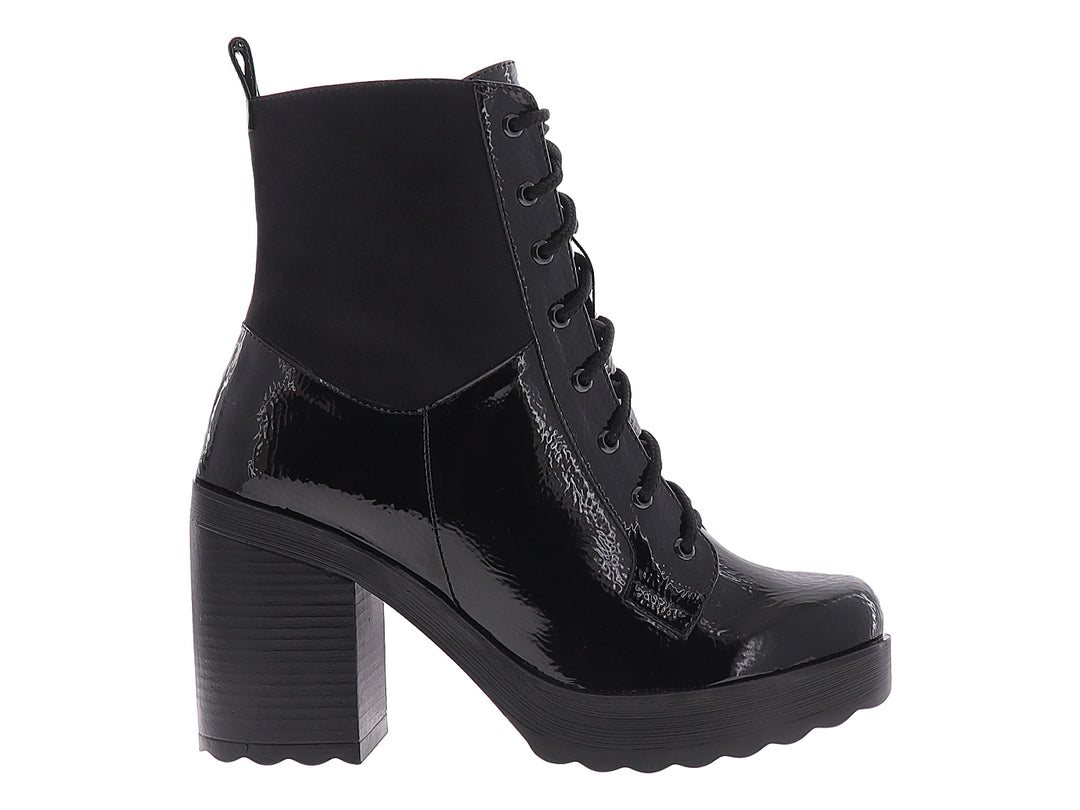 Botines Stefania Negro Charol para Mujer