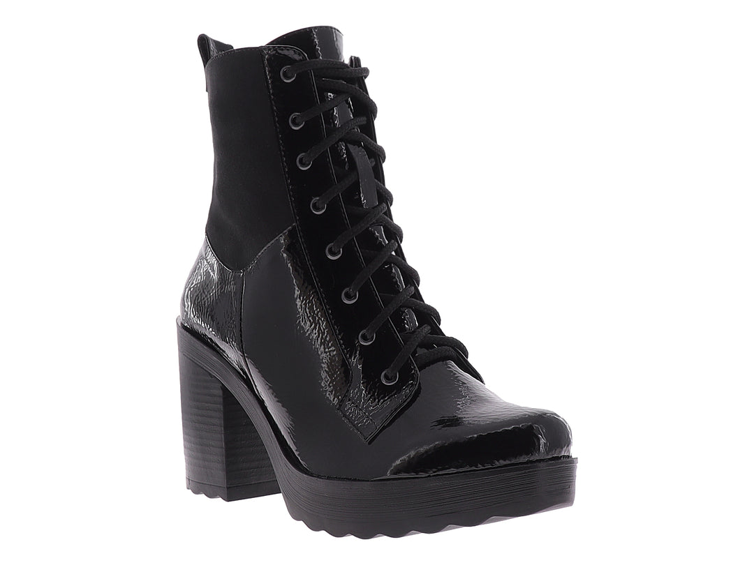 Botines Stefania Negro Charol para Mujer