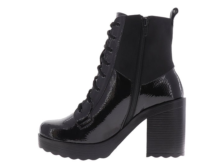 Botines Stefania Negro Charol para Mujer