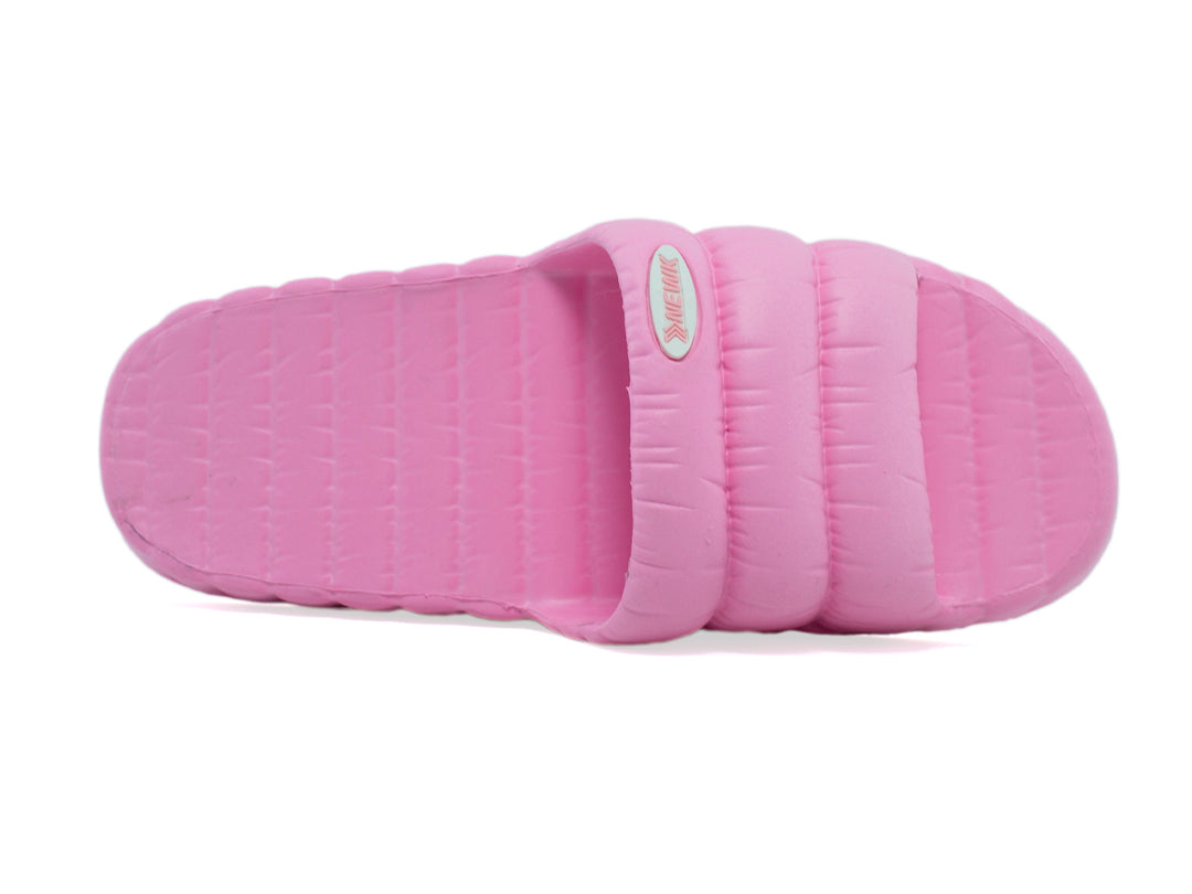 Par de sandalias playeras color rosa marca NEWK para Mujer.