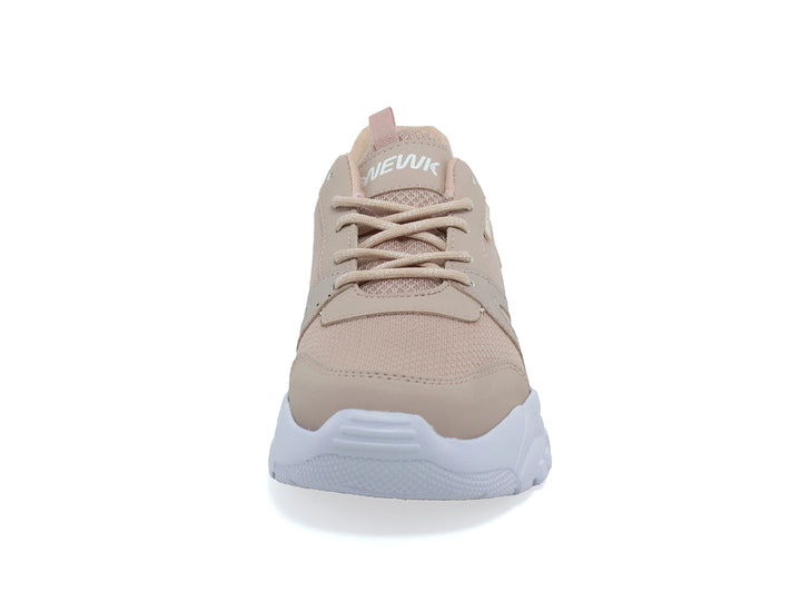 Tenis deportivos para Mujer en color maquillaje con suela blanca gruesa marca NEWK.